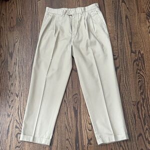John W. Nordstrom Men's Khaki Pleated Chinos